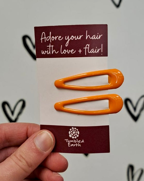 Glossy Snap Hair Clips