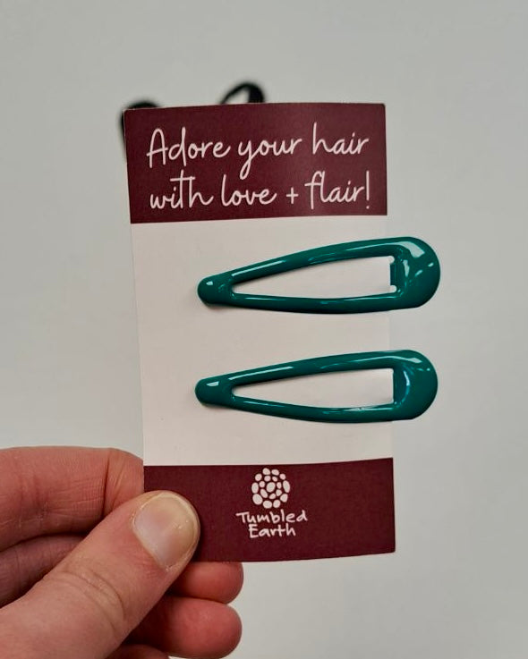 Glossy Snap Hair Clips