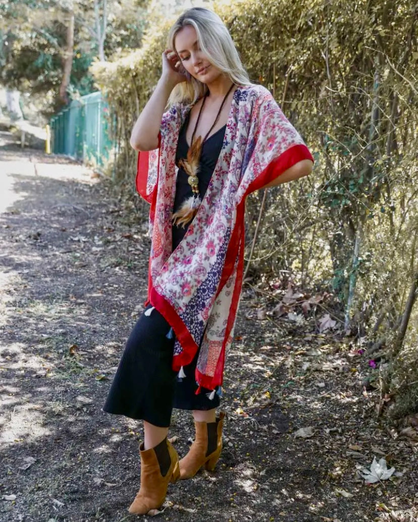 Paisley Floral Kimono