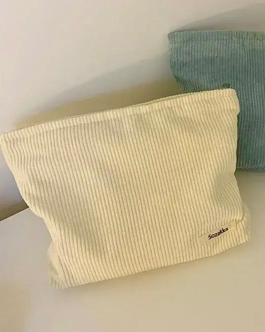 Corduroy Cosmetic Bag