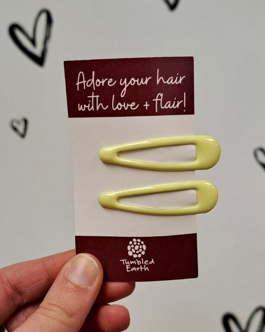 Glossy Snap Hair Clips