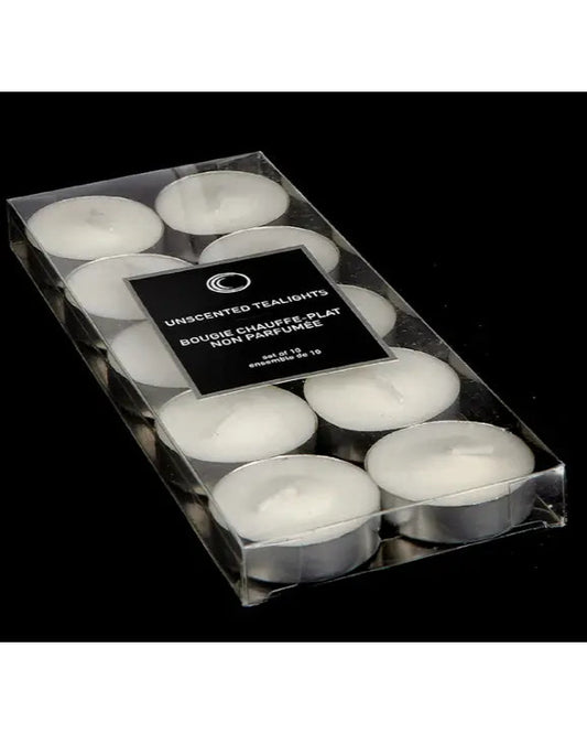 Unscented Tea Light Candles - 10 Pack 🍁