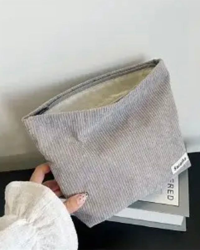 Corduroy Cosmetic Bag