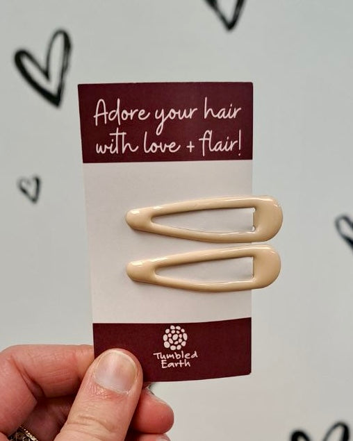 Glossy Snap Hair Clips