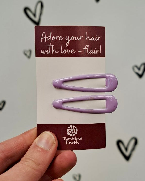 Glossy Snap Hair Clips