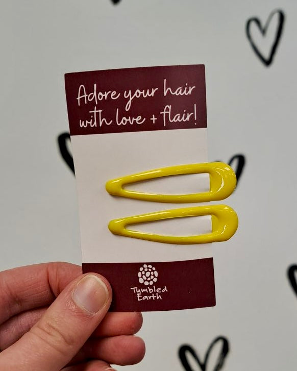 Glossy Snap Hair Clips