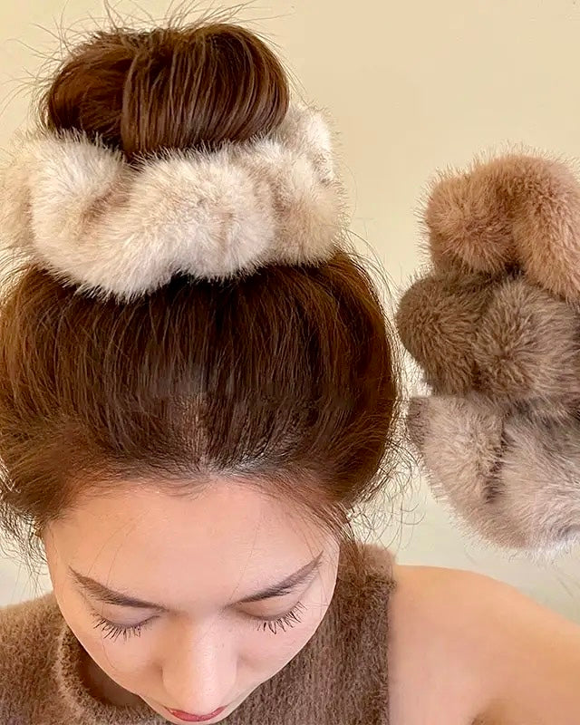 Big Faux Fur Scrunchie