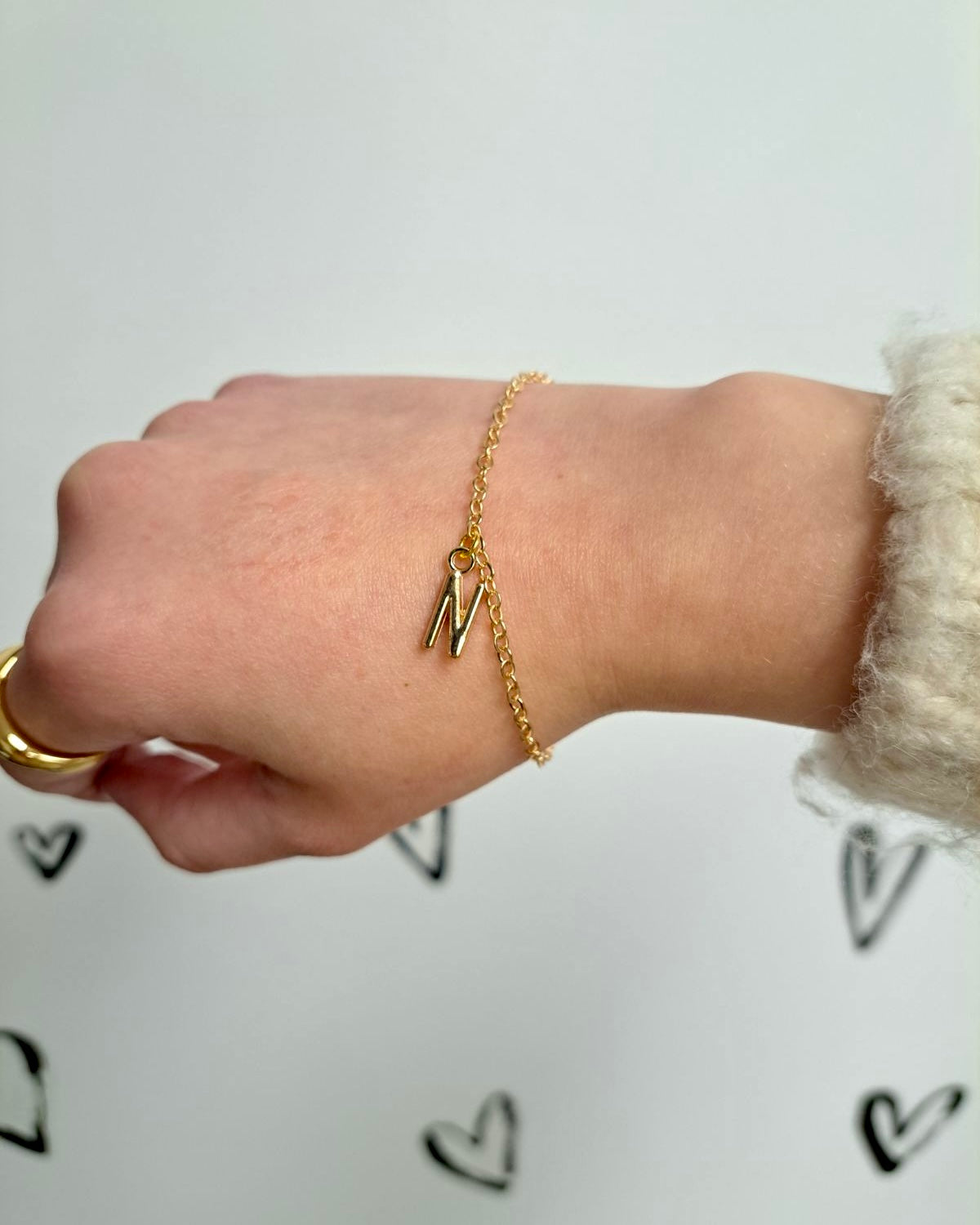 Gold Initial Bracelet