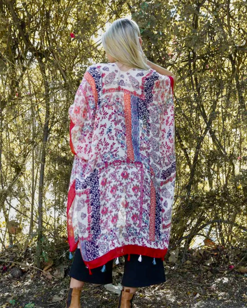 Paisley Floral Kimono