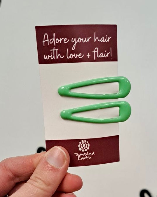Glossy Snap Hair Clips