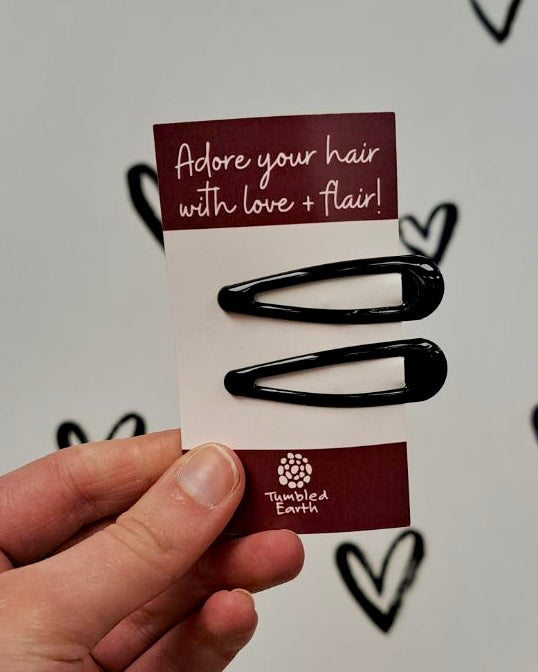 Glossy Snap Hair Clips