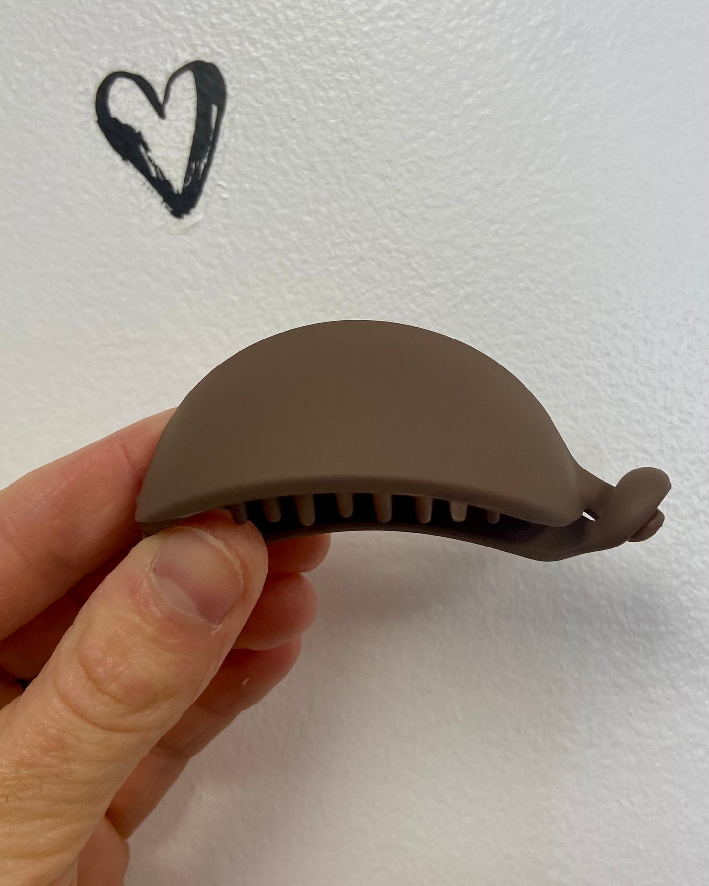 Matte Oval Dome Hair Clip