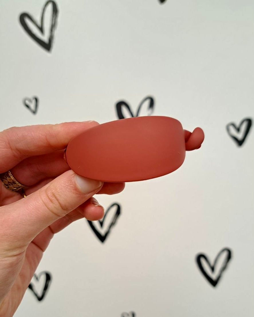 Matte Oval Dome Hair Clip