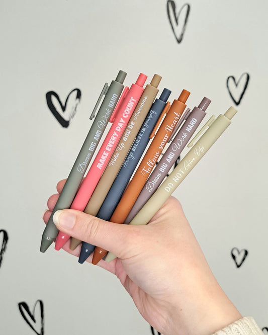 Inspirational Pen: 8 Messages/Colors