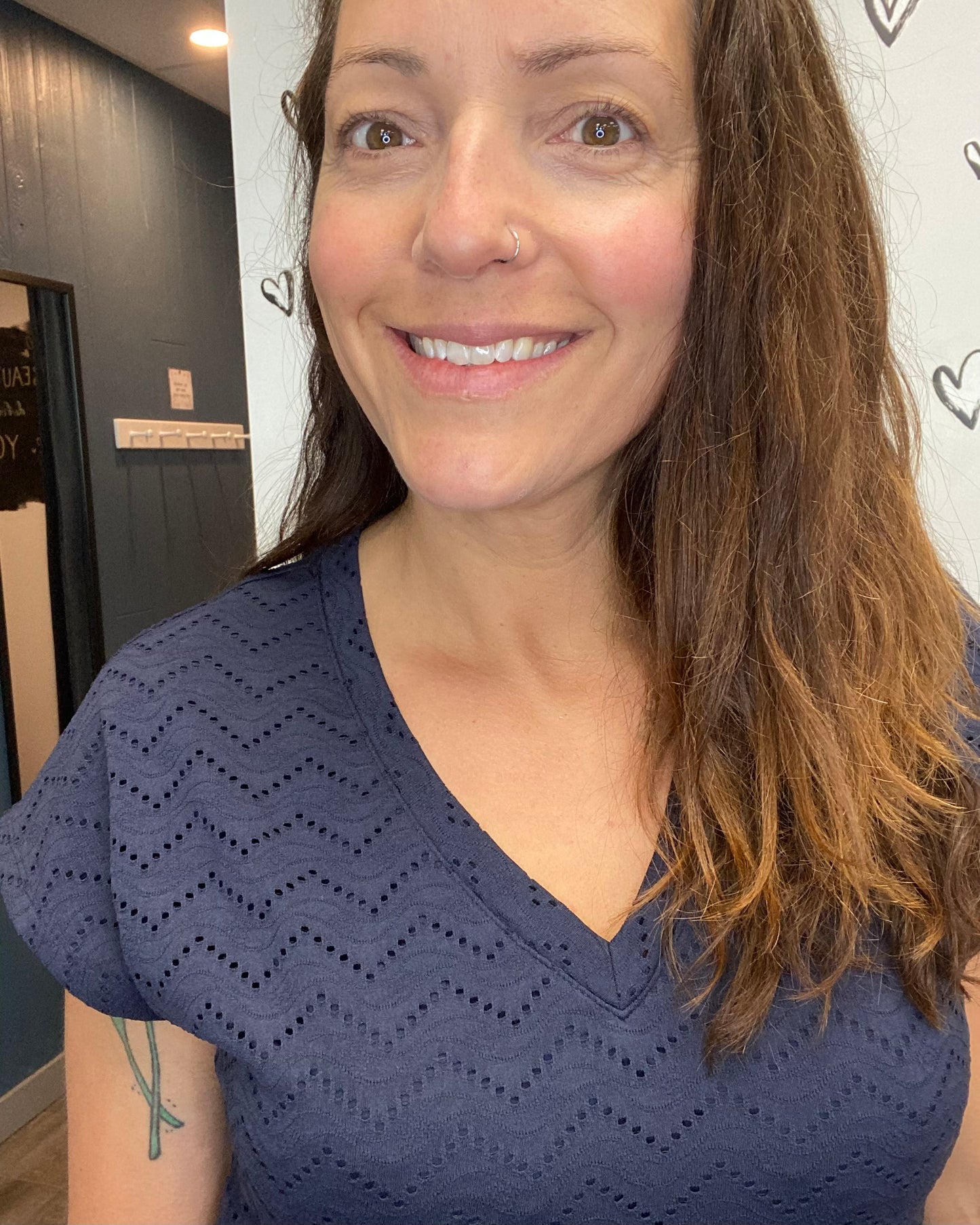 The Thas Eyelet V-Neck Top: 3 COLORS