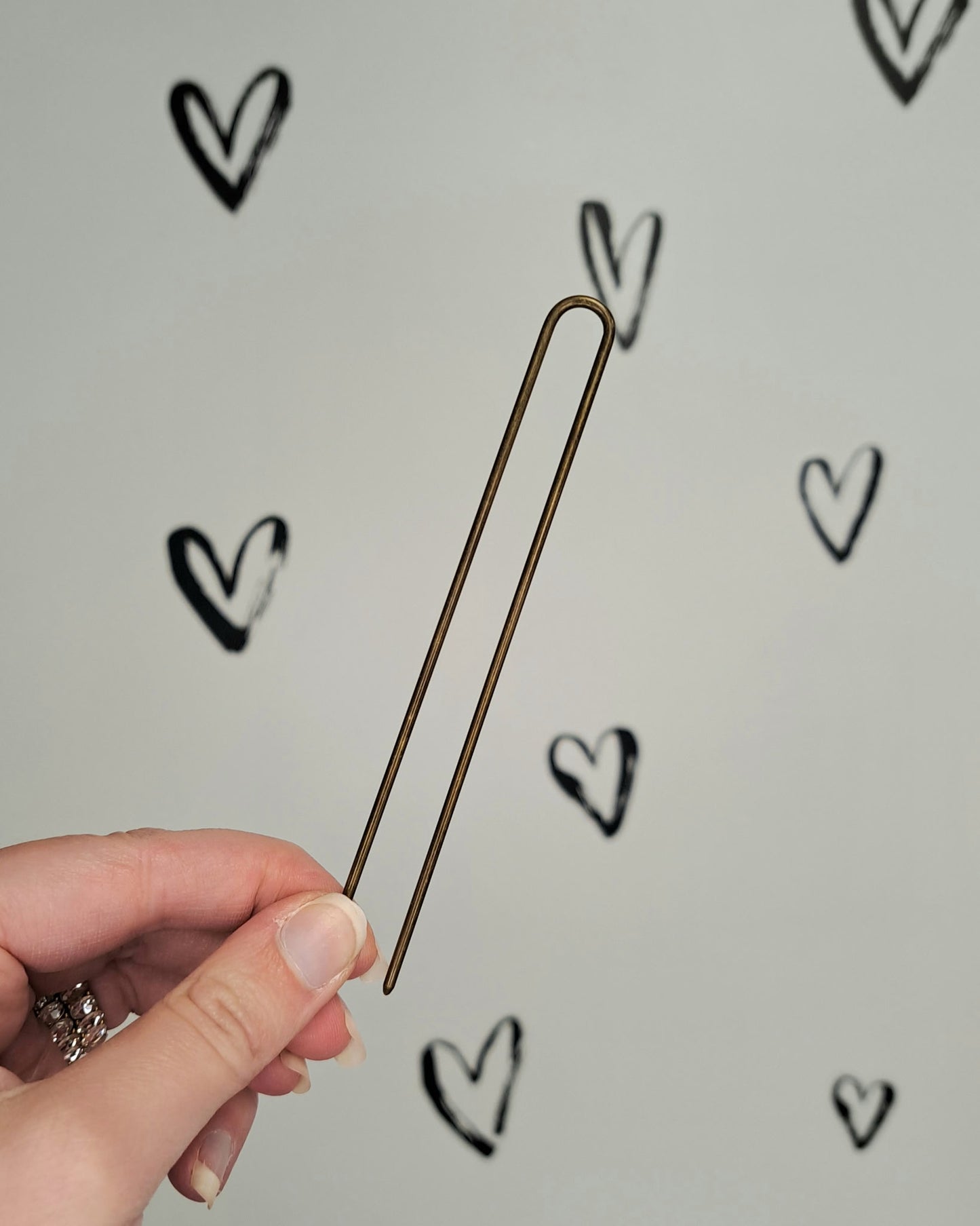 Straight Metal French Hair Pin