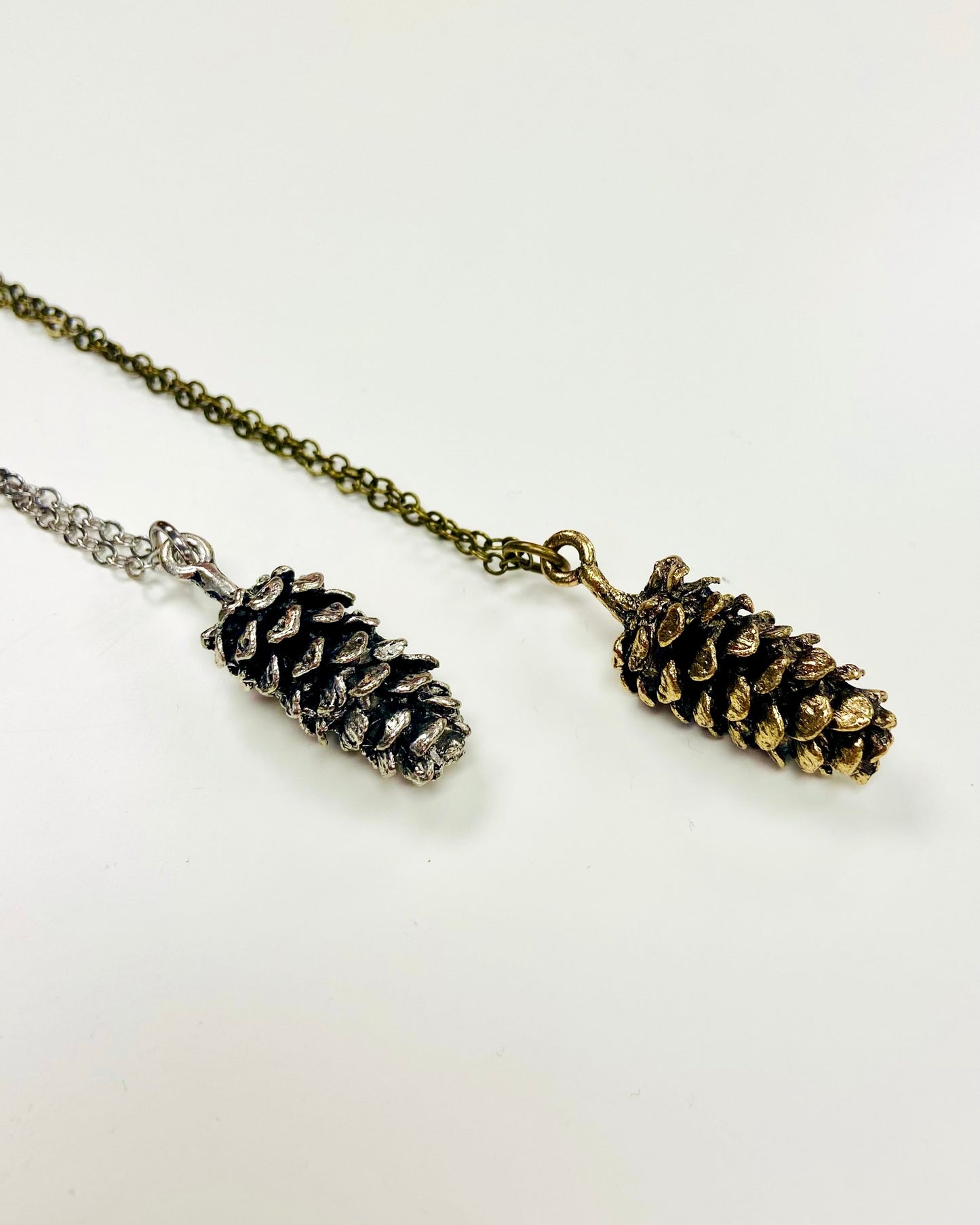 Long + Large Pine Cone Necklace