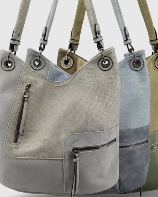 Patchwork Hobo Bag π 7 COLORS