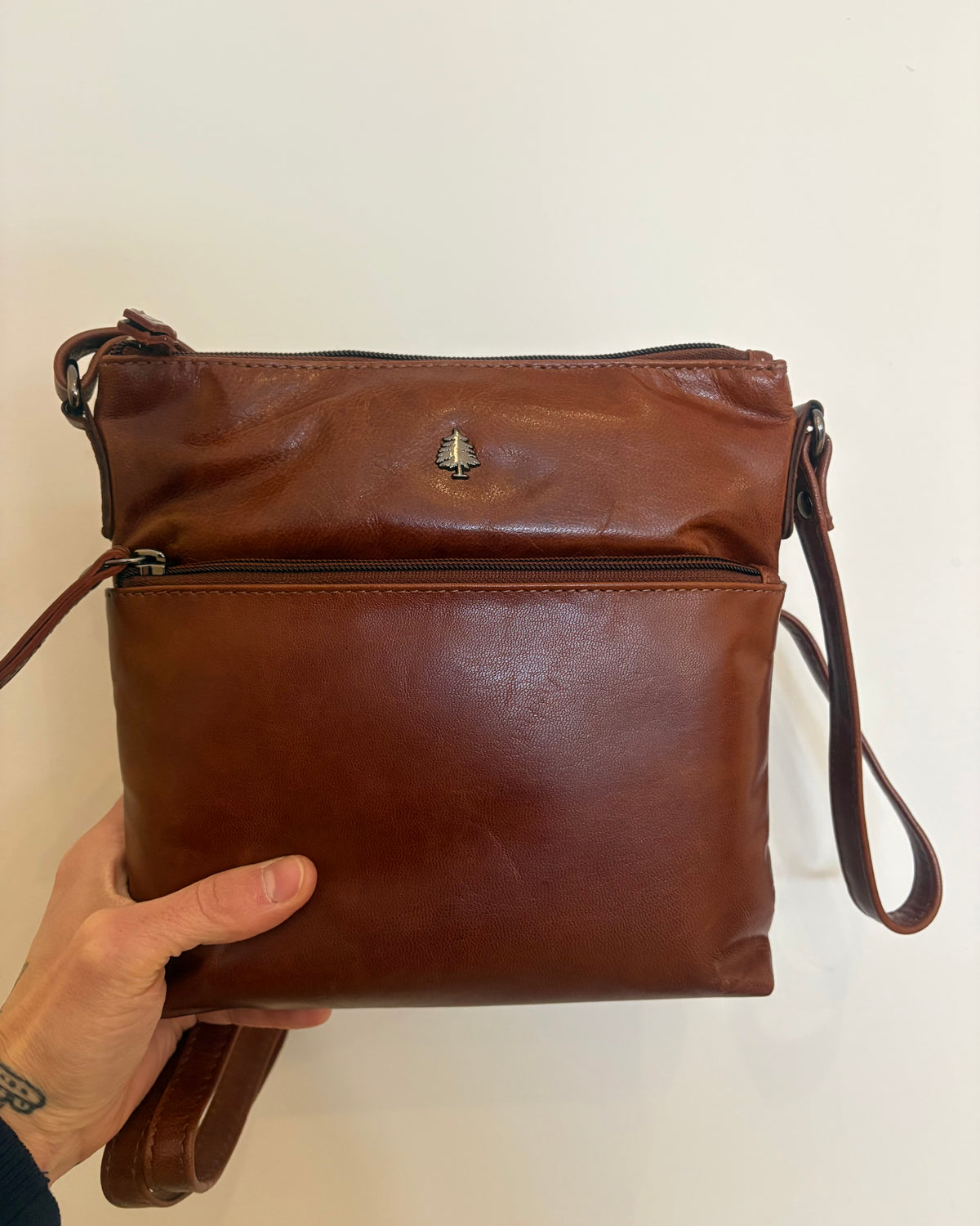 The Maple Leather Compact Crossbody Purse