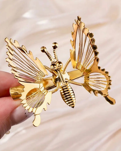 Butterfly Gold Hair Clip
