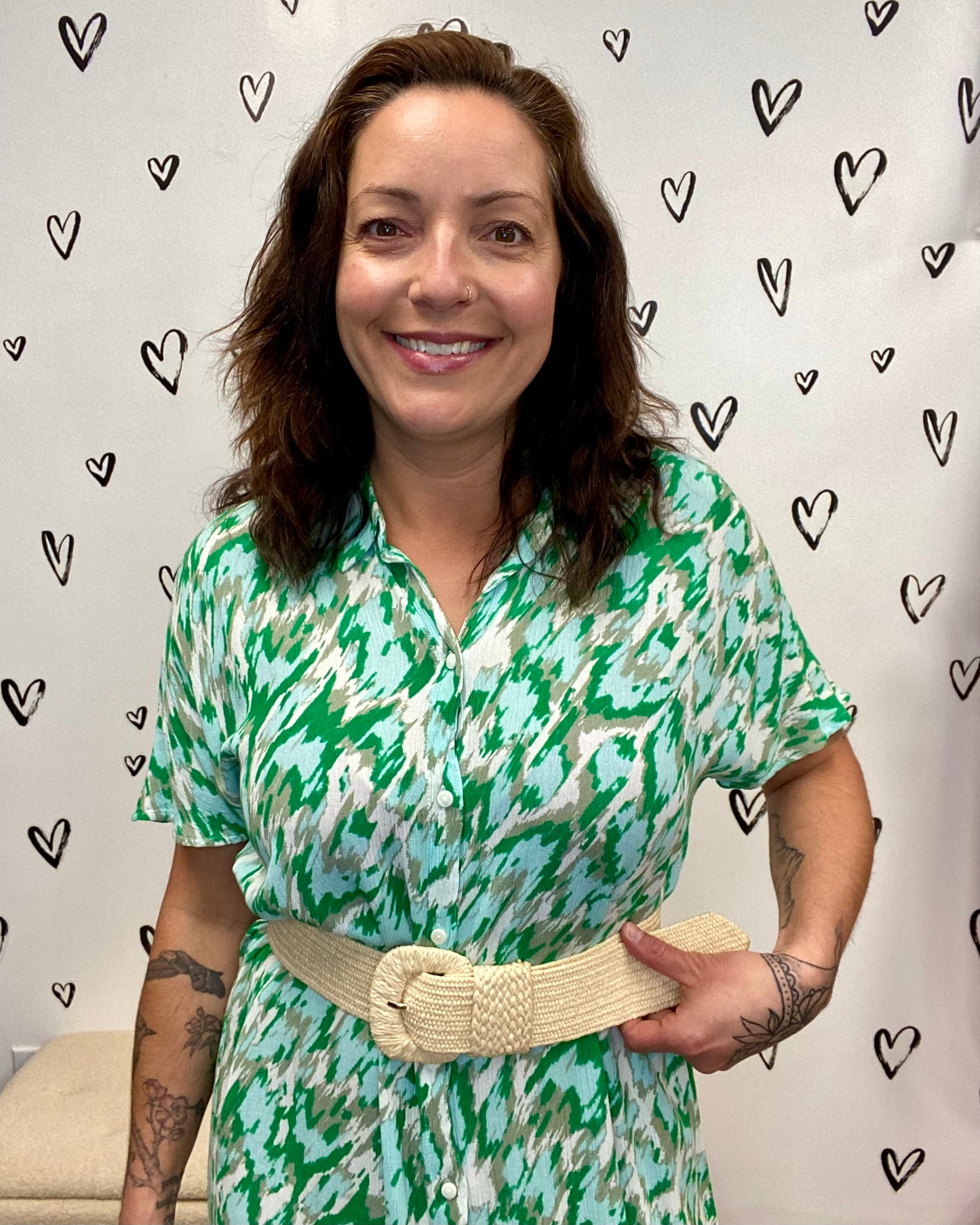 The Menny Camo Long Shirt Dress
