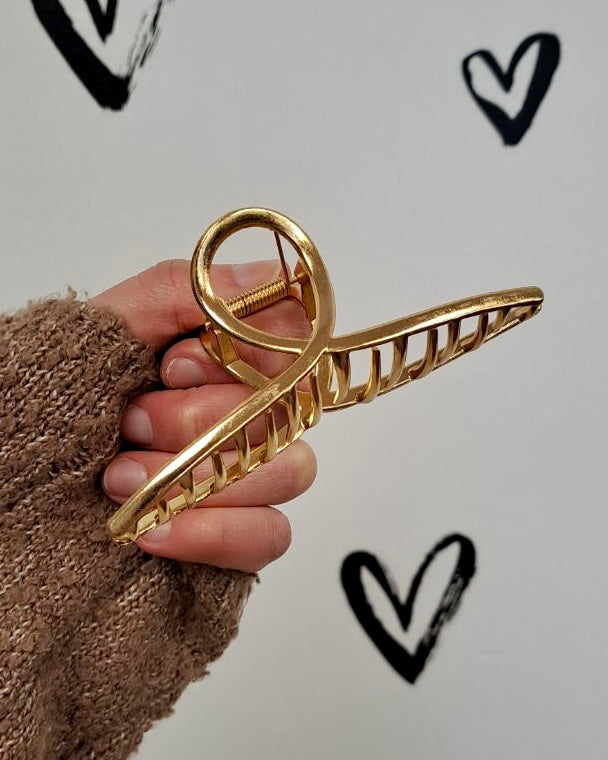 Gold Large Claw Hair Clip