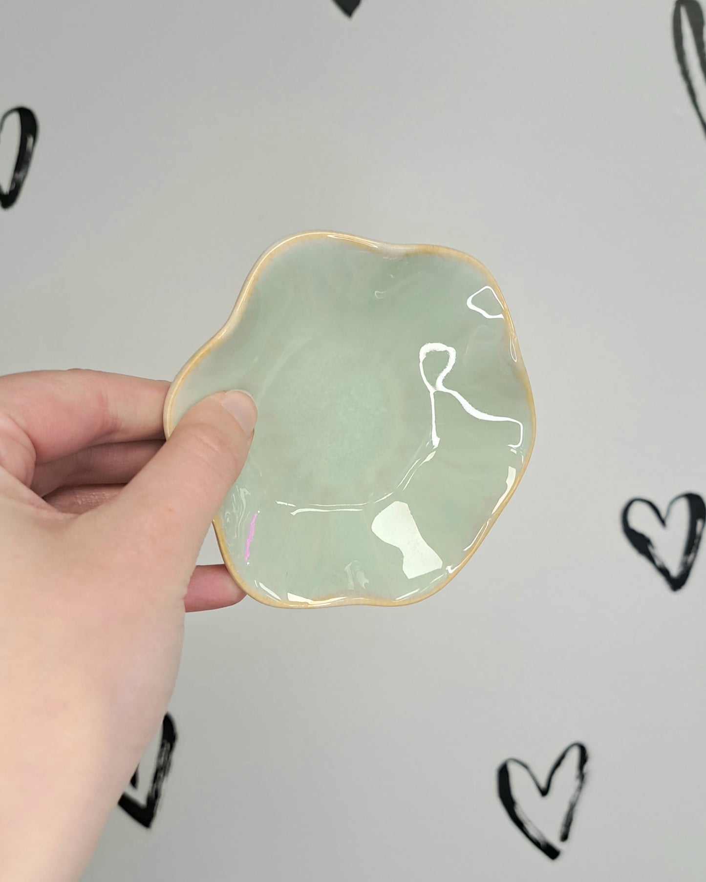 Wavy Ceramic Jewelry Dish