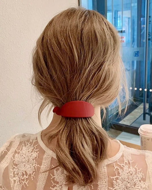 Matte Oval Dome Hair Clip