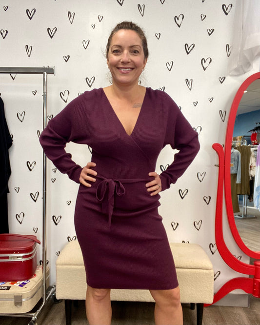 The Hollyrem V-Neck Tie Dress