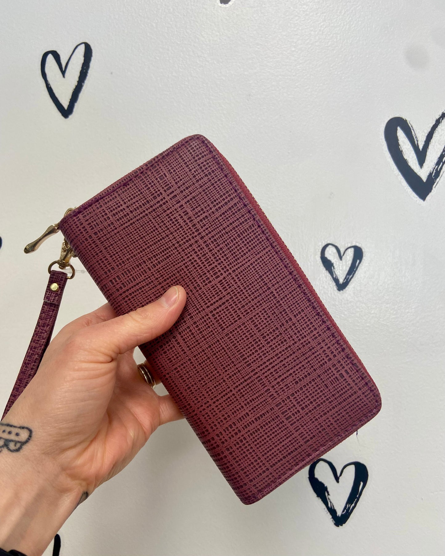Wristlet Double Zipper Wallet
