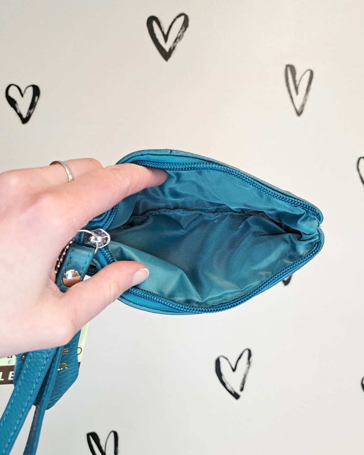 Leather Cosmetic Bag / Mini Wristlet