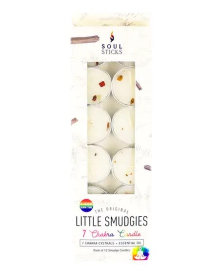 7 Chakra Little Smudgies Tea Light Candle Pack