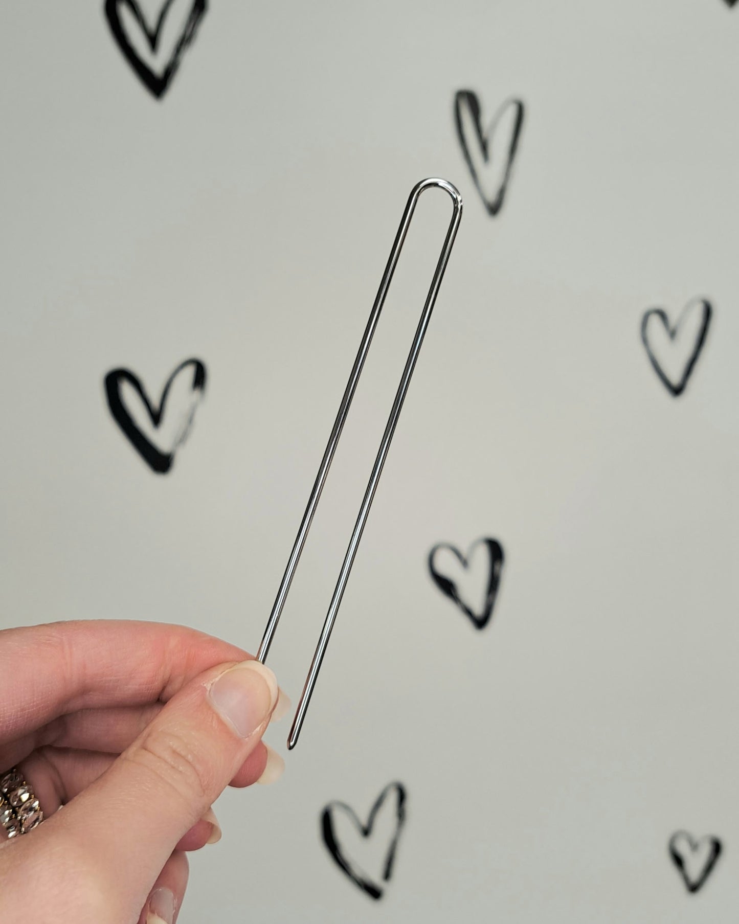 Straight Metal French Hair Pin