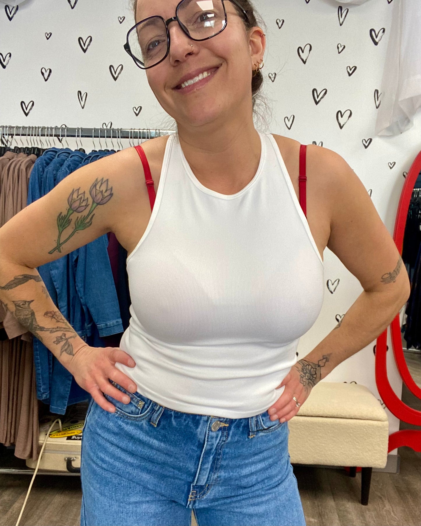 The High Neck Racerback Tank: 9 COLORS