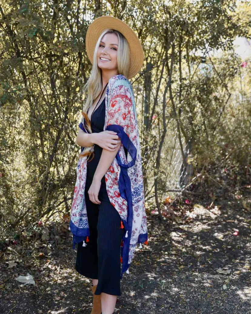 Paisley Floral Kimono