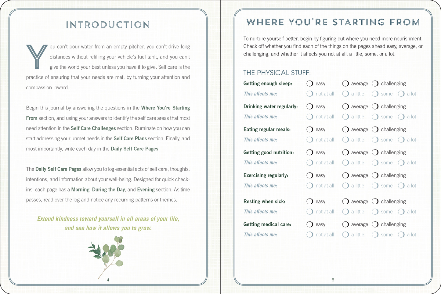 Self Care Journal