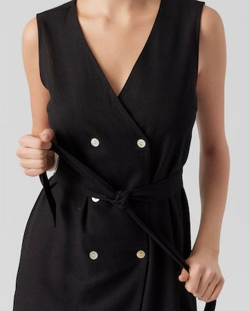 The Mymilo Double Button Short Dress