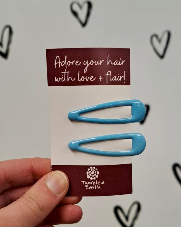 Glossy Snap Hair Clips