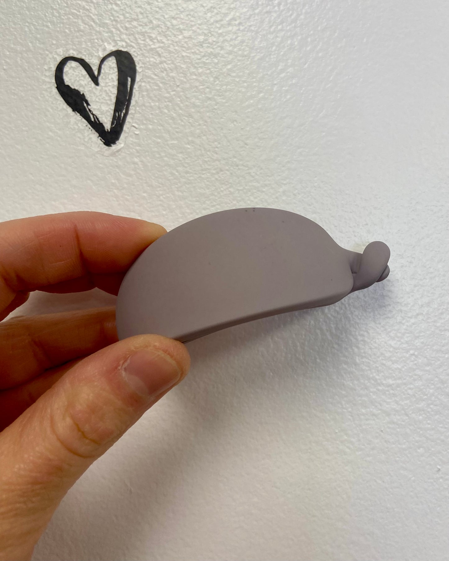 Matte Oval Dome Hair Clip
