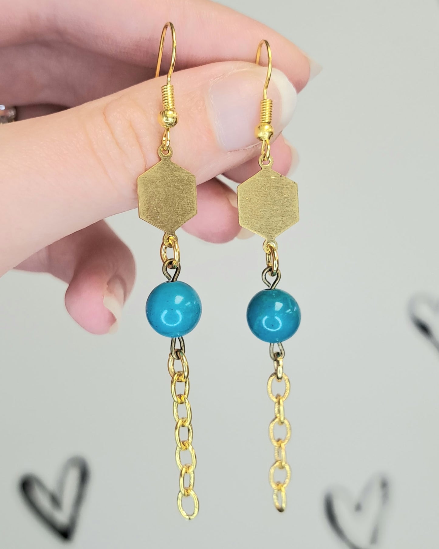 Auric Tide Turqouise Stone Earrings