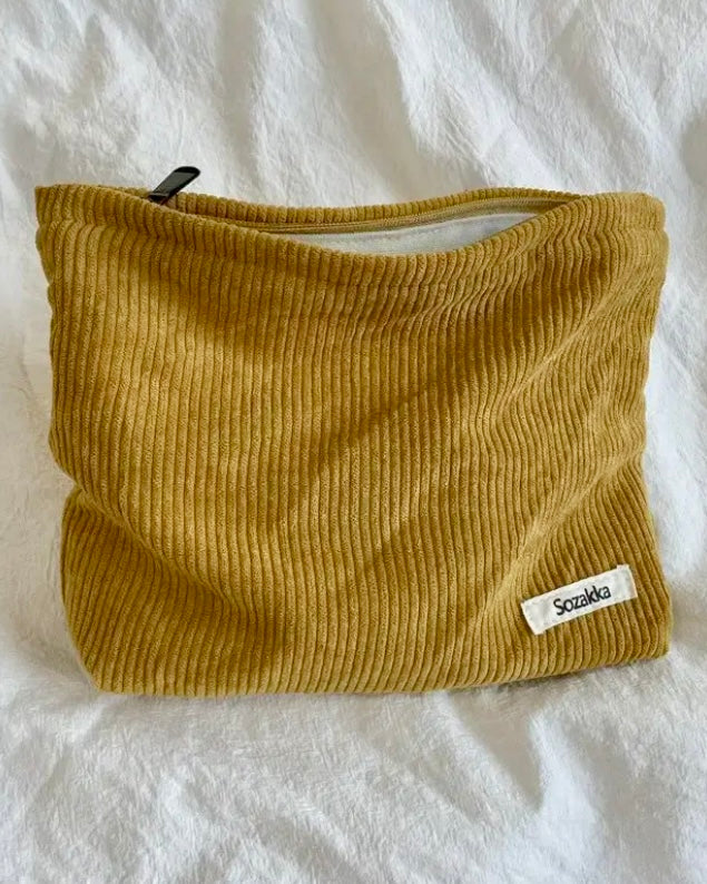 Corduroy Cosmetic Bag