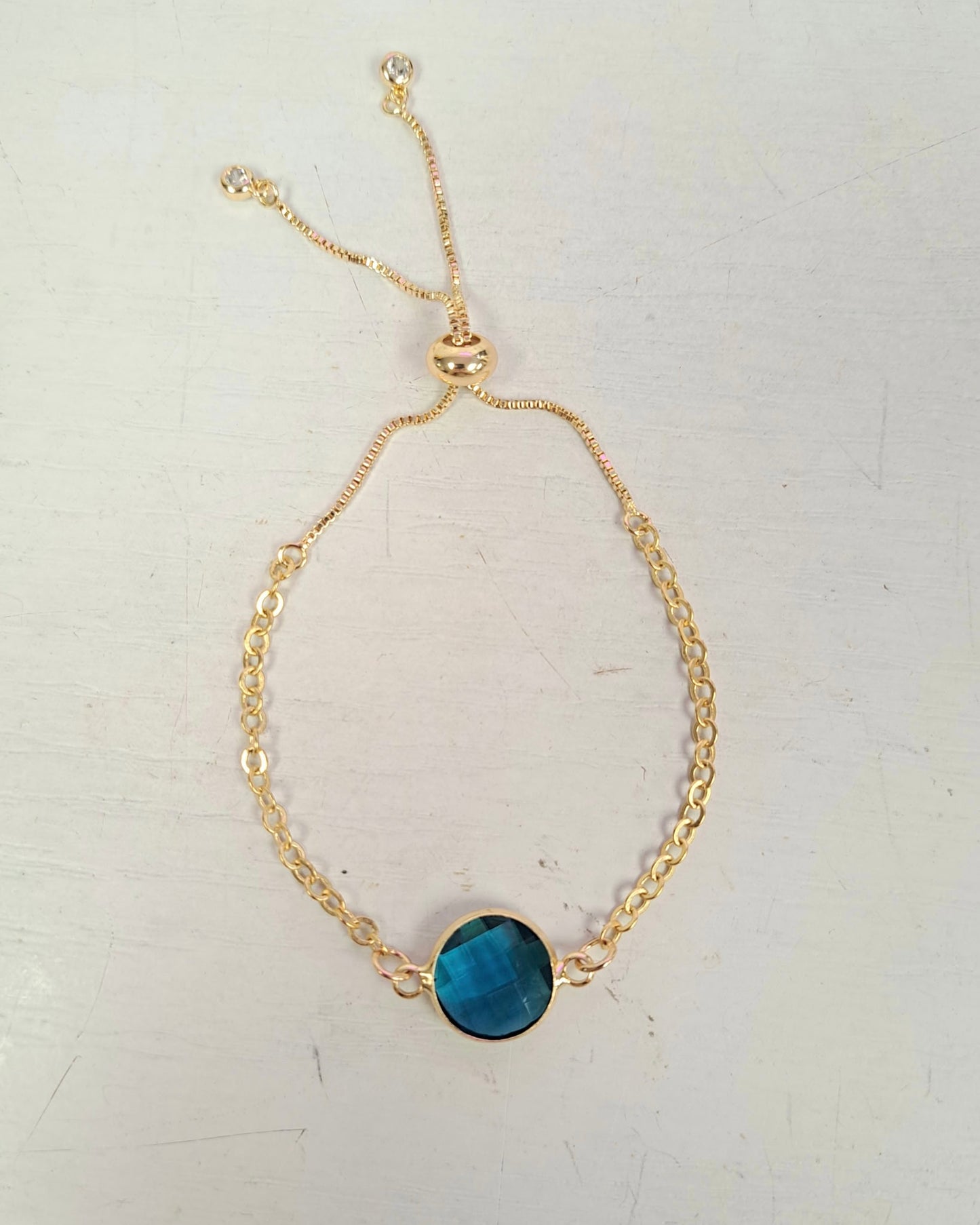 Gold Crystal Glide Bracelet