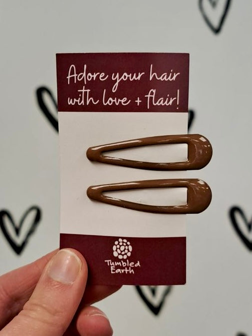 Glossy Snap Hair Clips