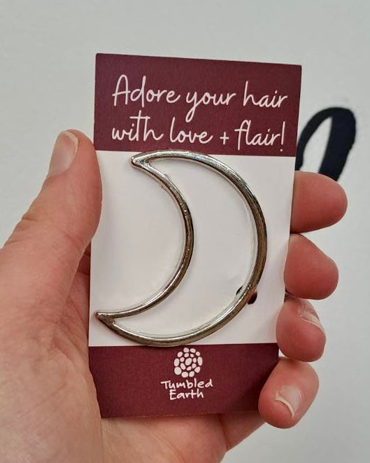 Geometric Silver Hair Clip