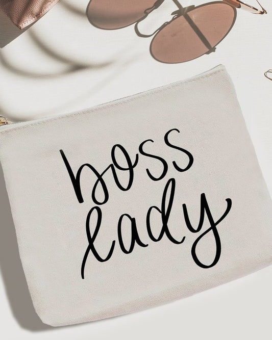 Boss Lady Canvas Cosmetic Bag