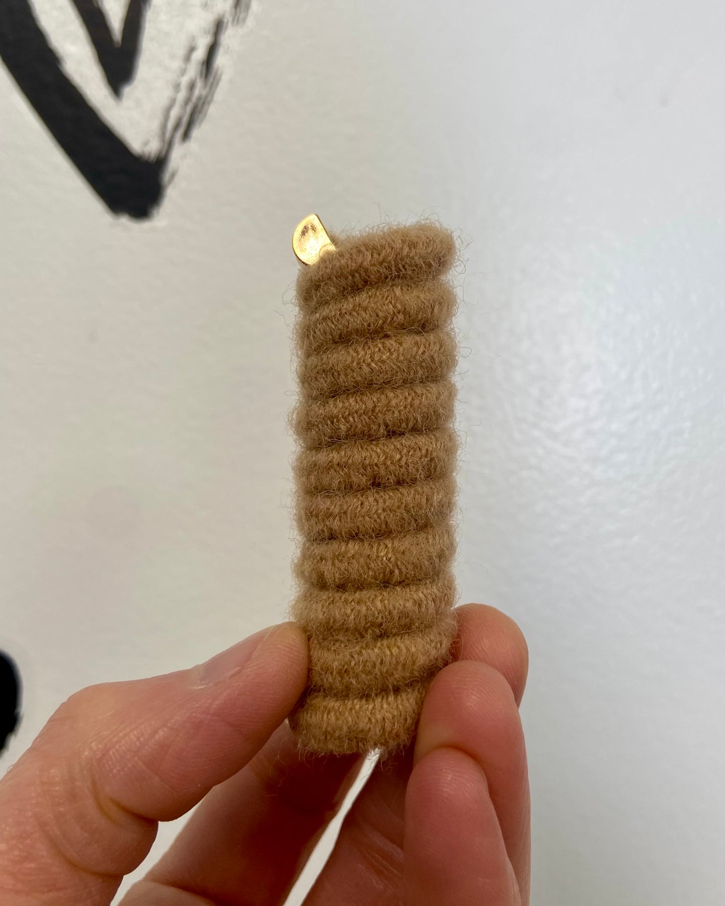 Fuzzy Telephone Coil For Bubble Ponytail