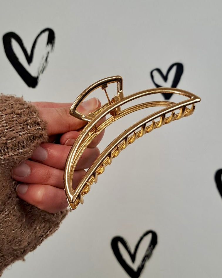 Gold Large Claw Hair Clip