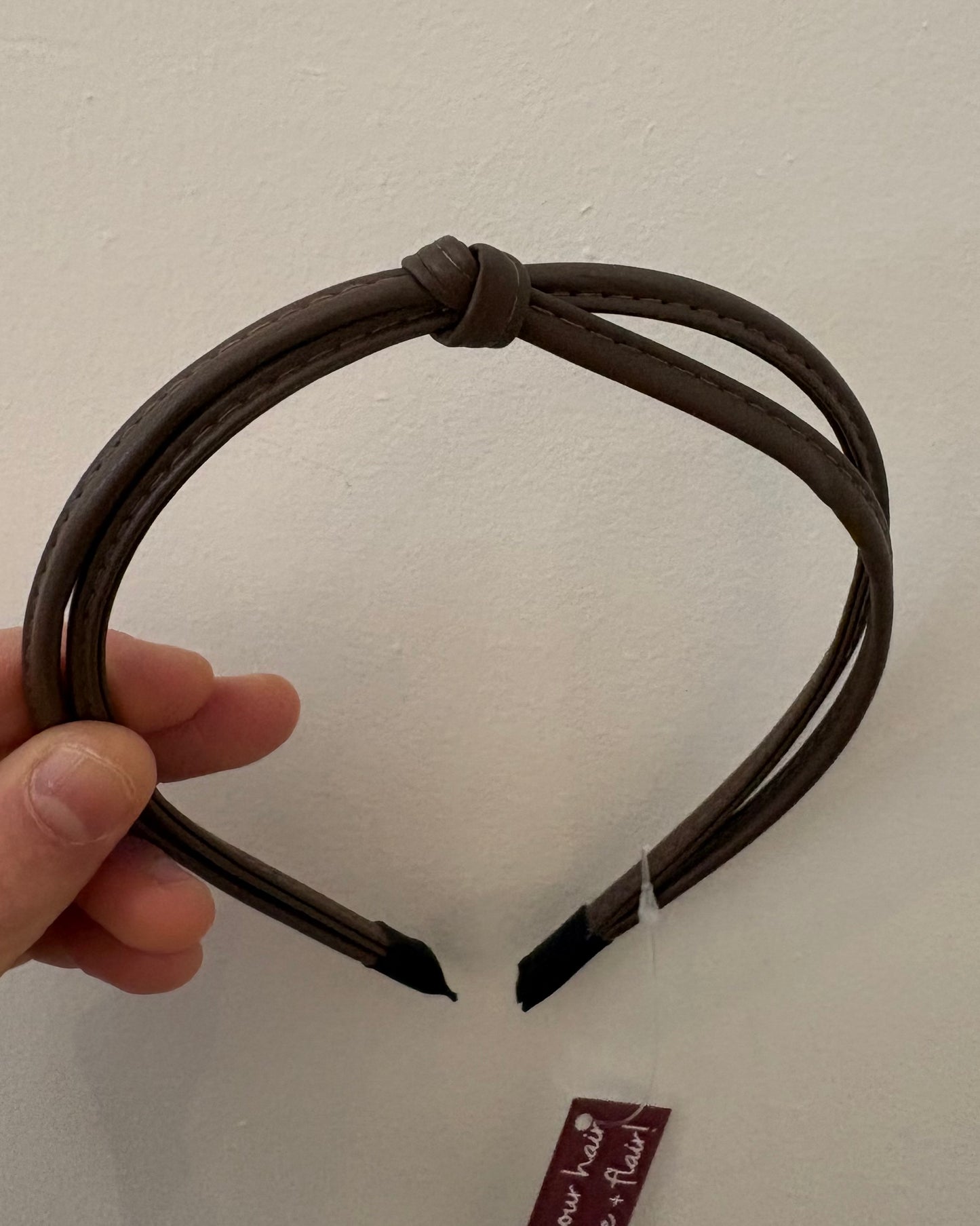 Faux Leather Headband