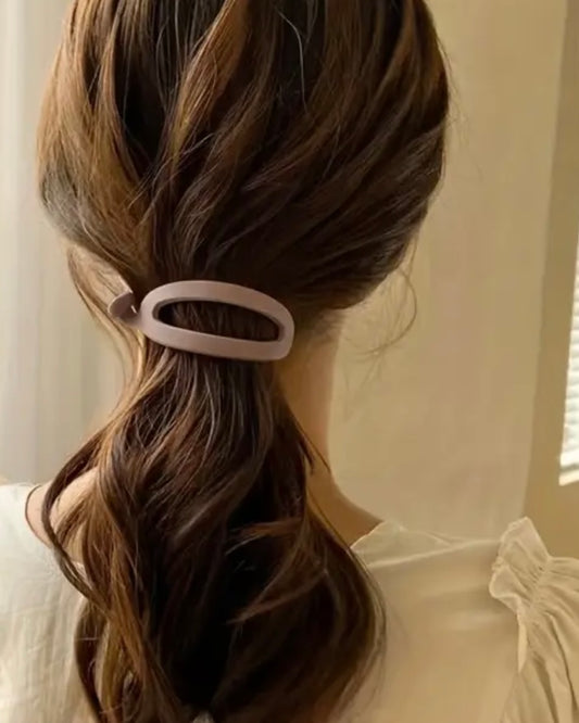 Oval Cut Out Hair Clip