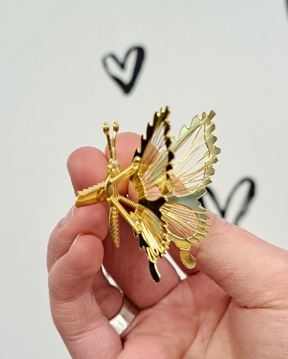 Butterfly Gold Hair Clip